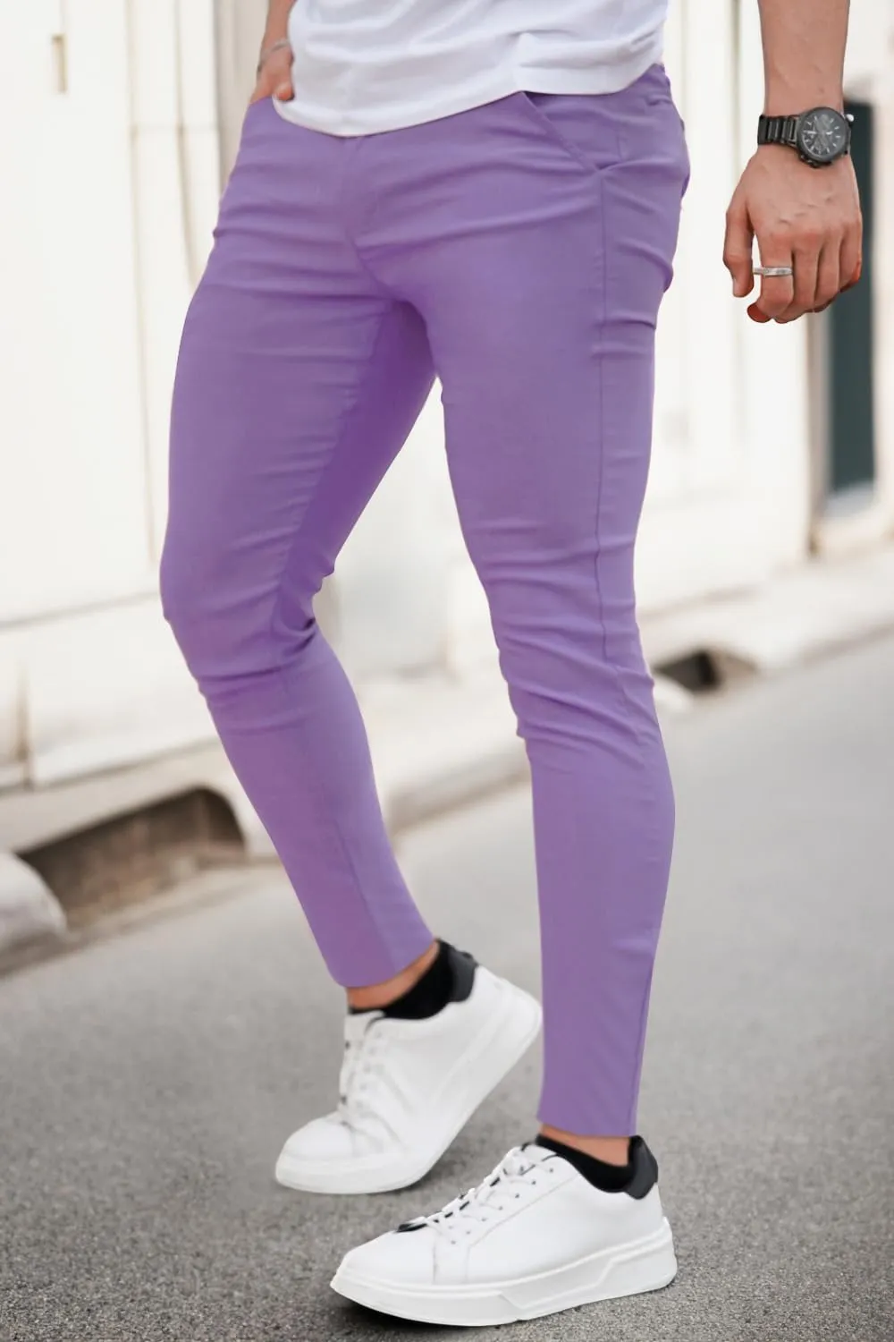 GINGTTO Mens Dress Pants Slim Fit Stretch Chino Pants for Men