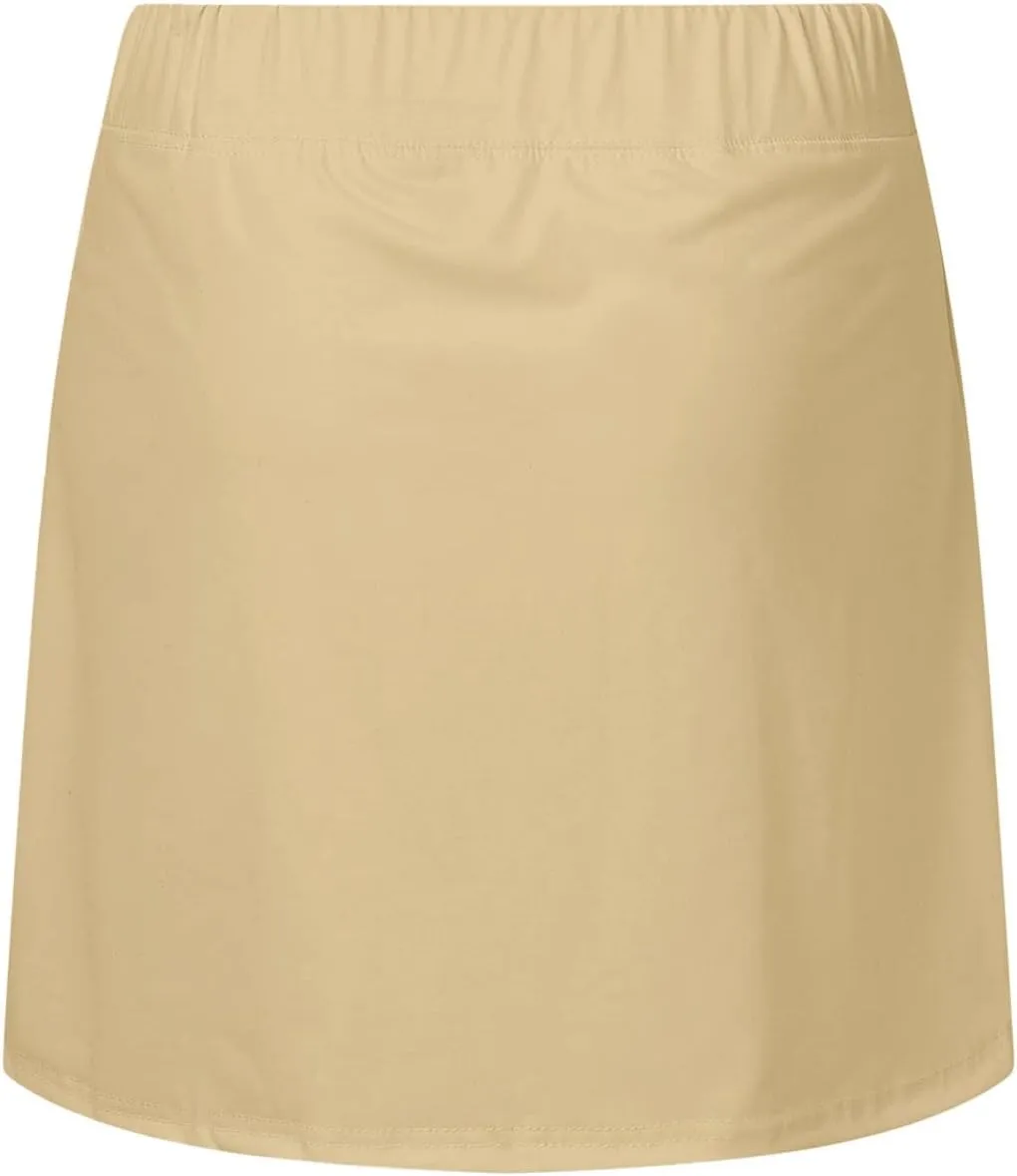 Girls Poodle Skirt Womens Casual Solid Tennis Skirt Yoga Sport Active Skirt Shorts Skirt Plaid Skirts Girls