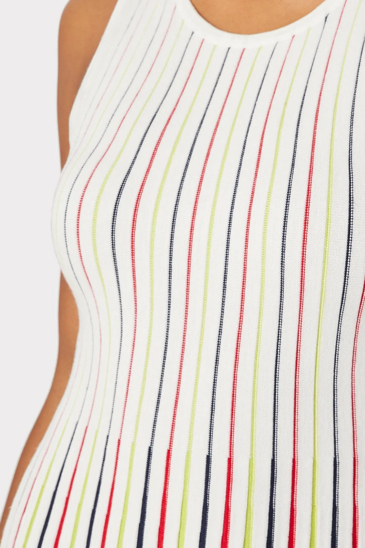 Godet Stripe Fit & Flare