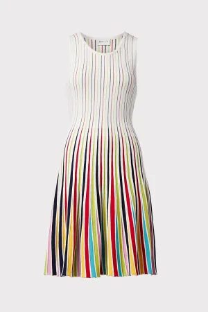 Godet Stripe Fit & Flare