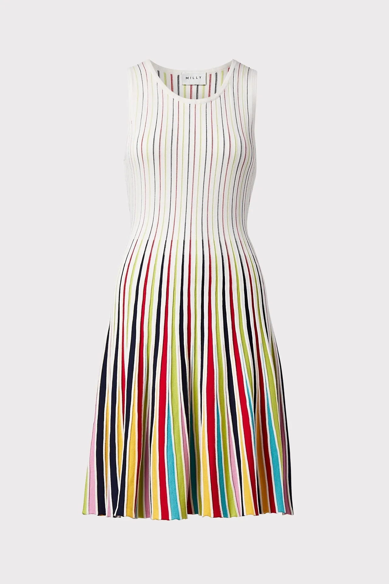 Godet Stripe Fit & Flare