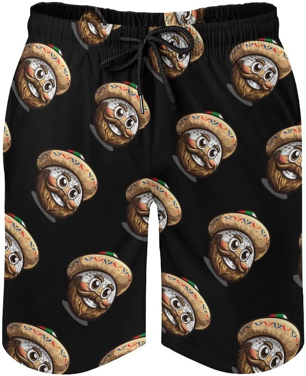 Golf Mexican Hat Cinco De Mayo Men's Swim Trunks Quick Dry Board Shorts Breathable Summer Beach Shorts Bathing Suits