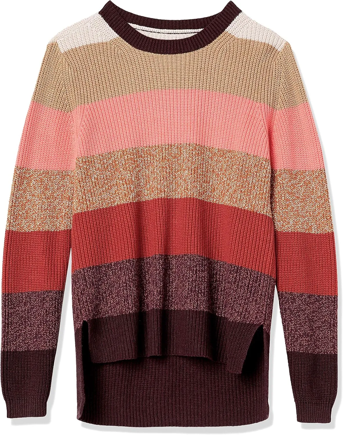 Goodthreads Women's Cotton Shaker Stitch Crewneck Sweater