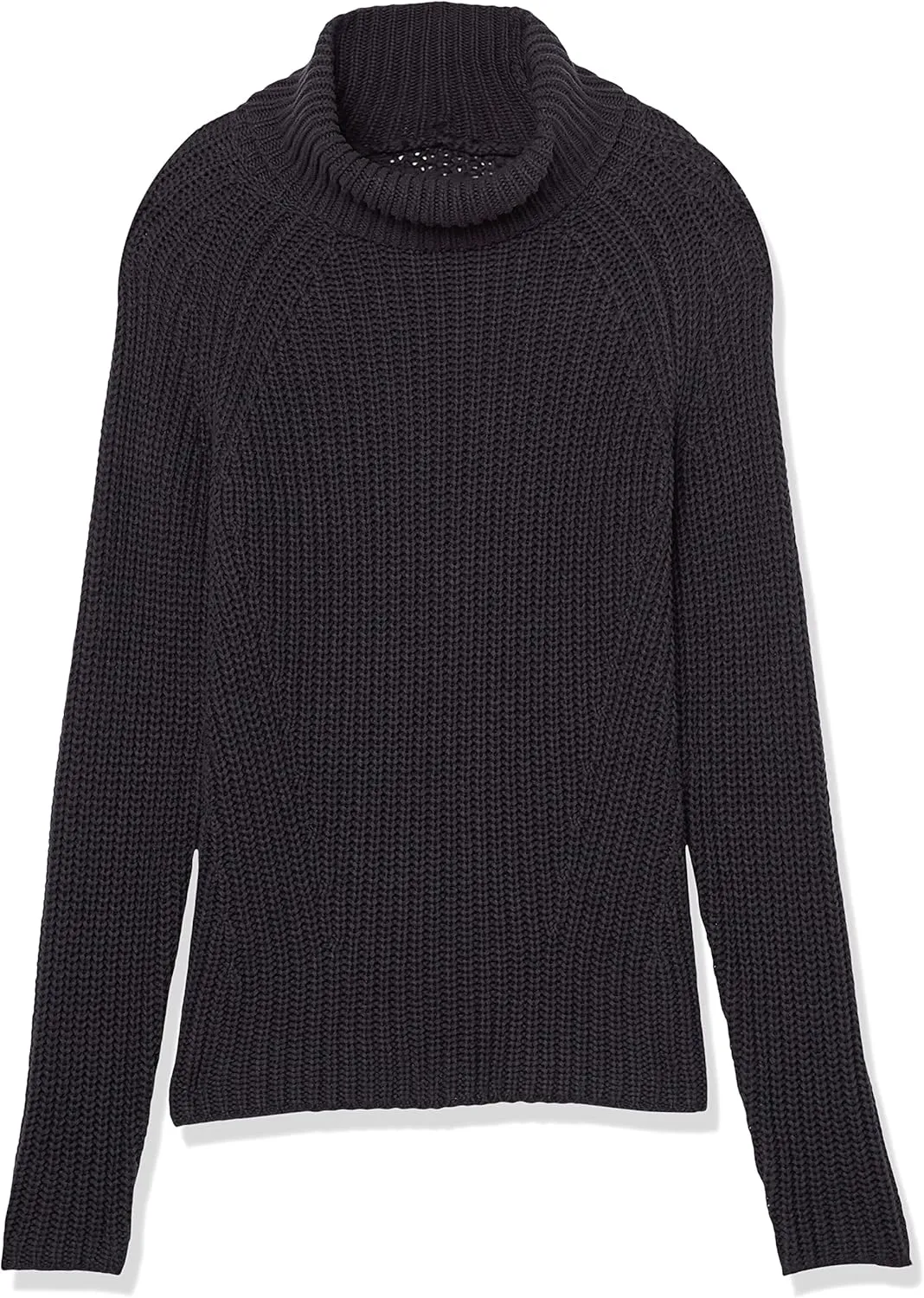 Goodthreads Women's Cotton Shaker Stitch Turtleneck Sweater