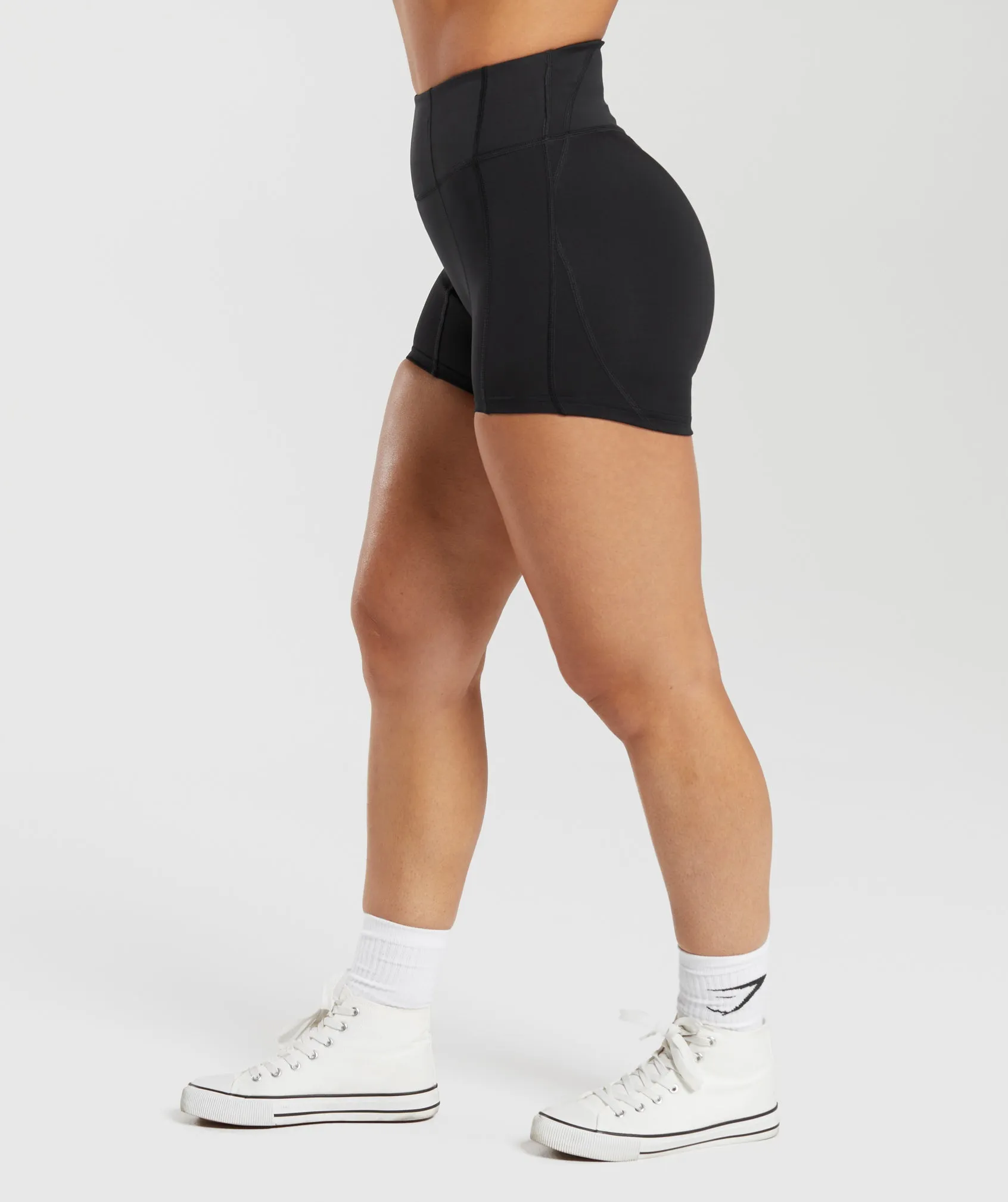 GS Power High Rise Shorts - Black
