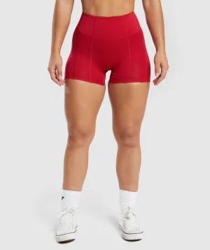 GS Power High Rise Shorts - Carmine Red