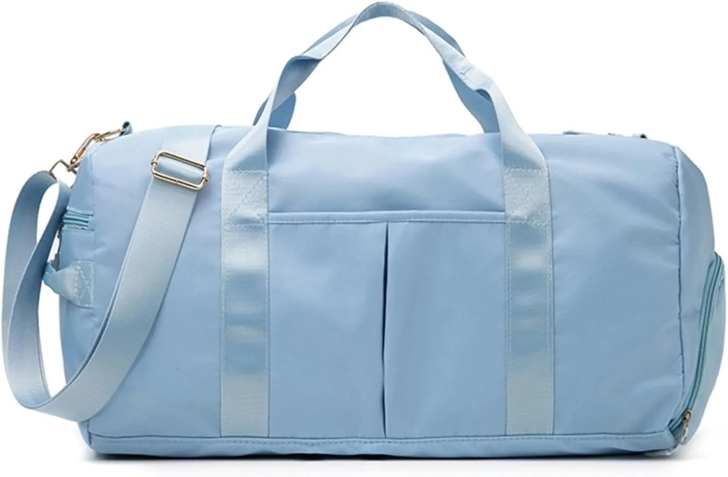 Gym Bag for Women with Shoe Compartment Durable Lightweight Yoga Large Handbag (Blue)