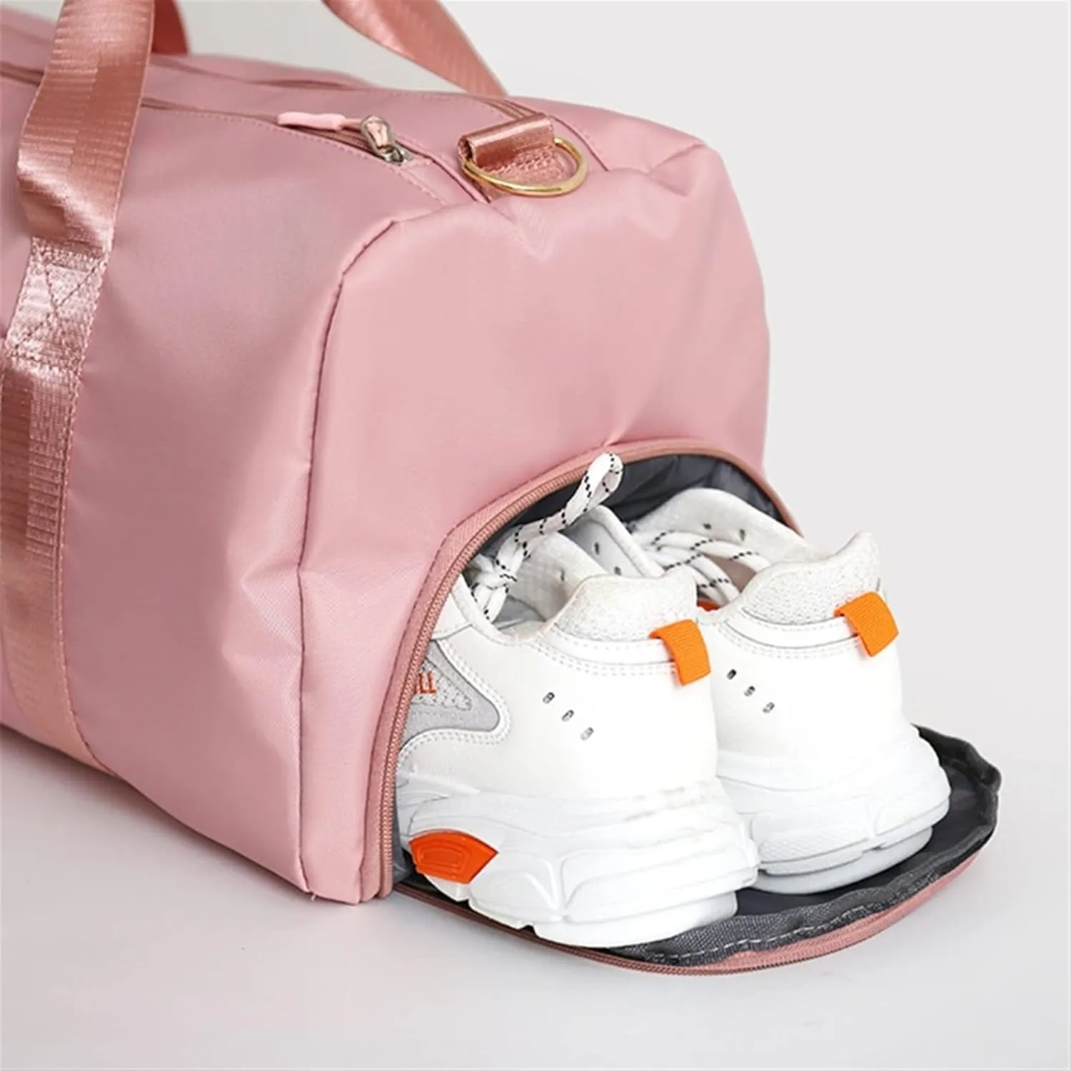 Gym Bag for Women with Shoe Compartment Durable Lightweight Yoga Large Handbag (Purple)