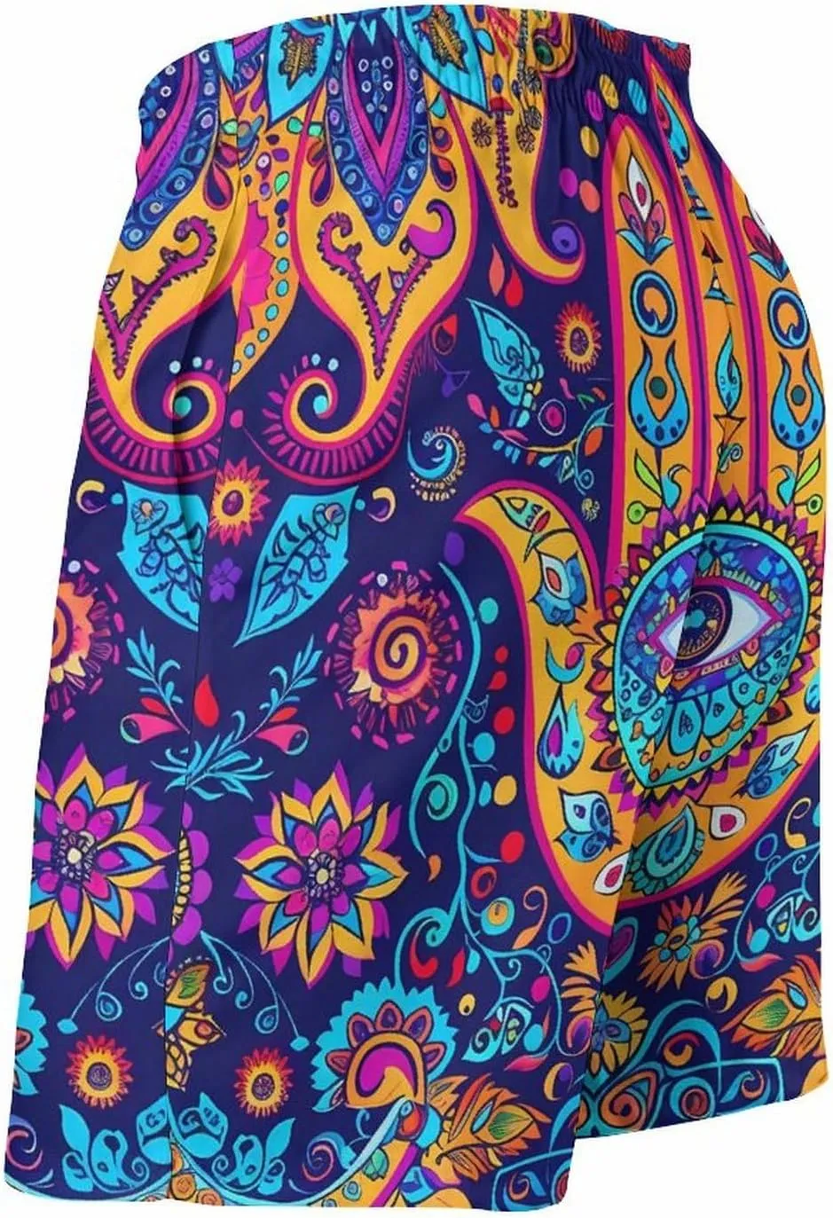 Hamsa Hand Of Fatima Meditation Mandala Men's Swim Trunks Quick Dry Board Shorts Breathable Summer Beach Shorts Bathing Suits