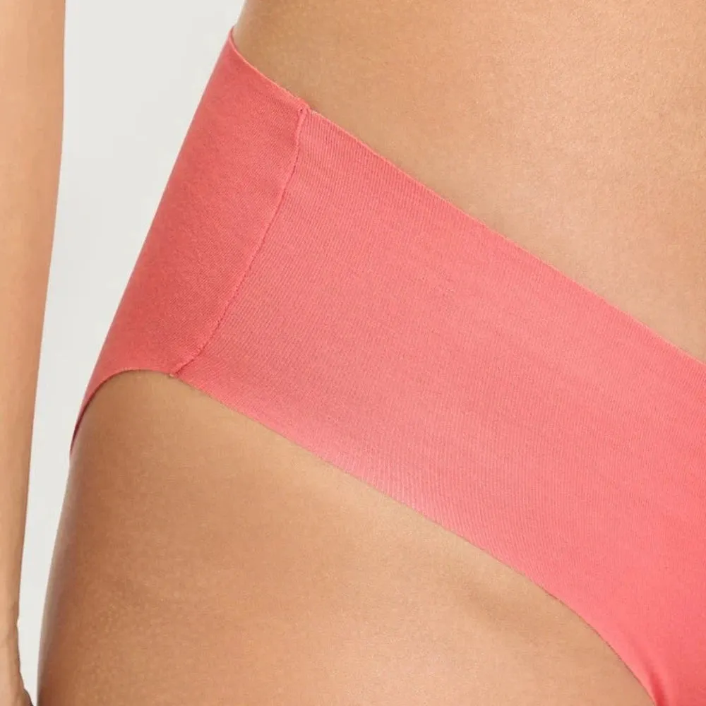 Hanro Invisible Cotton Midi Briefs In Porcelain Rose