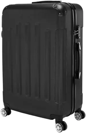 Hardshell Spinner Luggage with 360 Wheels, 28 Inch Large Suitcase, Black
