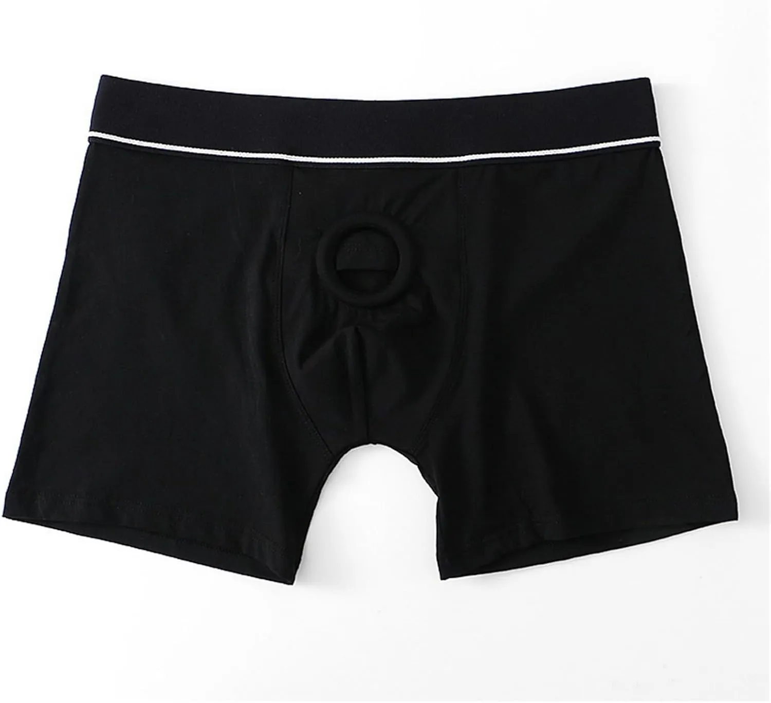 Harness Pants Strapless Underpants for Men Women Sexy Open Front Underwear Boxer Briefs Cut Out Bikini Trunks Shorts