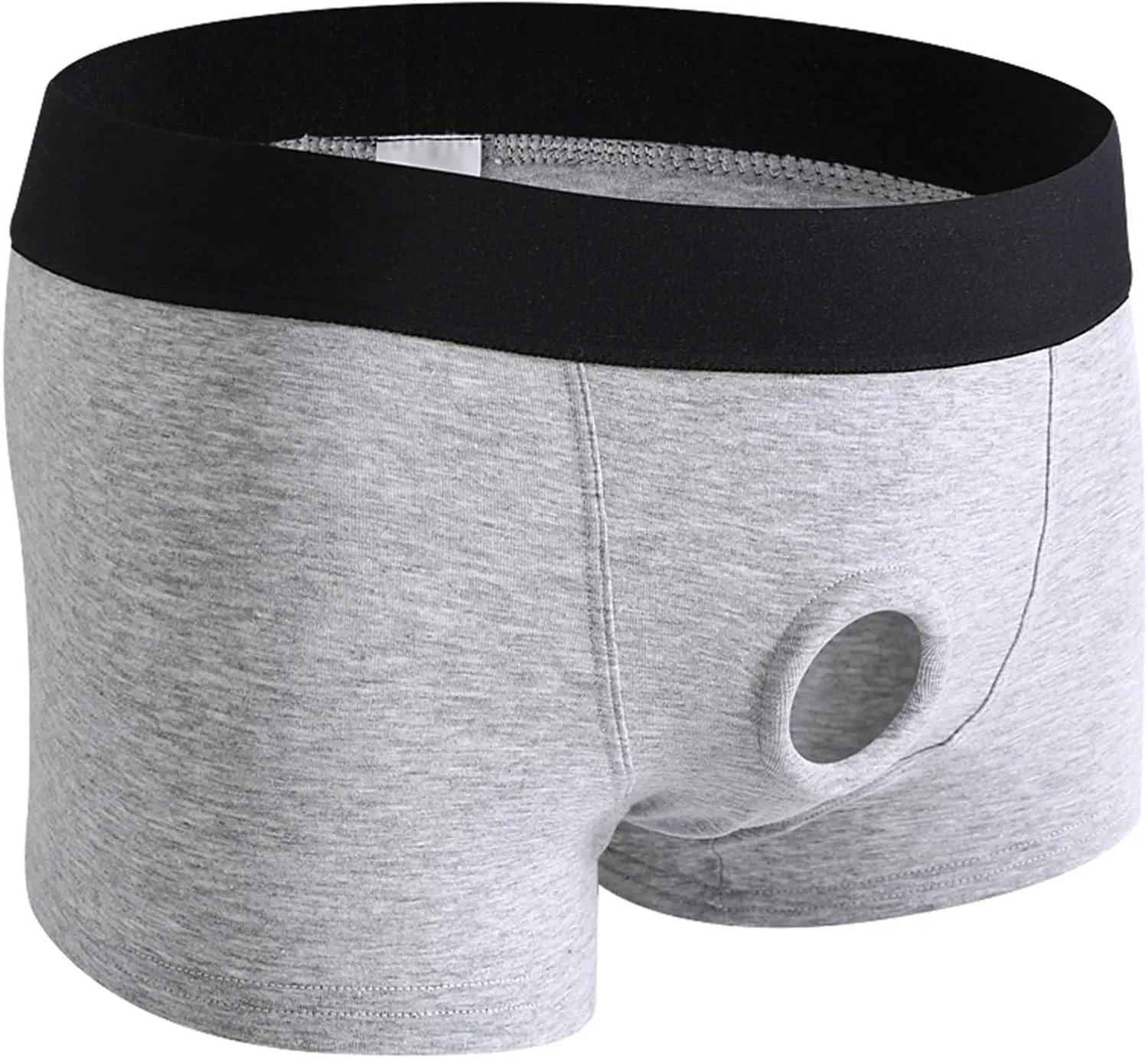Harness Pants Strapless Underpants for Men Women Sexy Open Front Underwear Boxer Briefs Cut Out Bikini Trunks Shorts