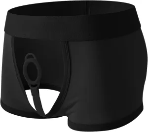 Harness Pants Strapless Underpants for Men Women Sexy Open Front Underwear Boxer Briefs Cut Out Bikini Trunks Shorts