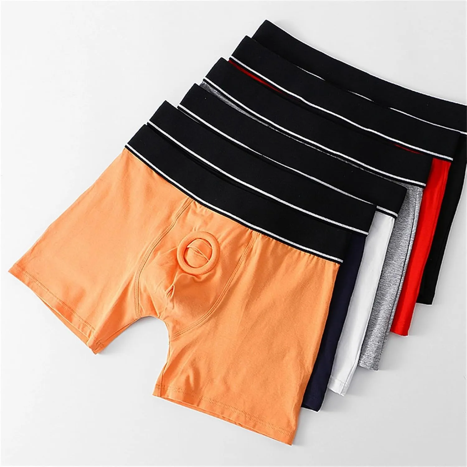 Harness Pants Strapless Underpants for Men Women Unisex Sexy Open Front Underwear Cut Out Boxer Briefs Trunks Panties