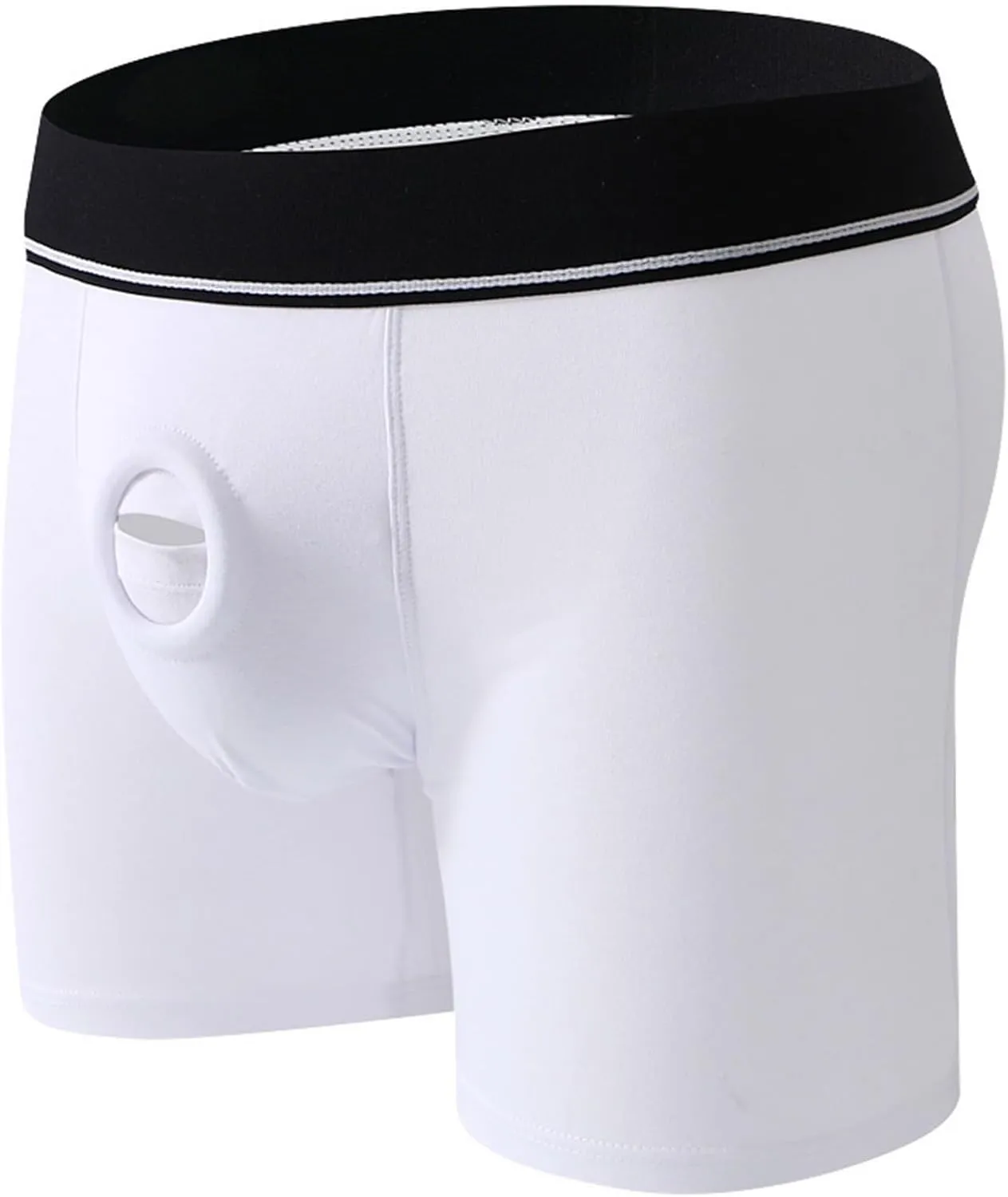 Harness Pants Strapless Underpants for Men Women Unisex Sexy Open Front Underwear Cut Out Boxer Briefs Trunks Panties