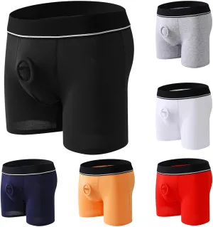 Harness Pants Strapless Underpants for Men Women Unisex Sexy Open Front Underwear Cut Out Boxer Briefs Trunks Panties