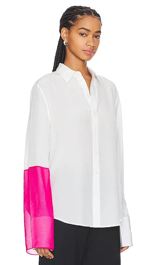 Helmut Lang Combo Relax Shirt in White