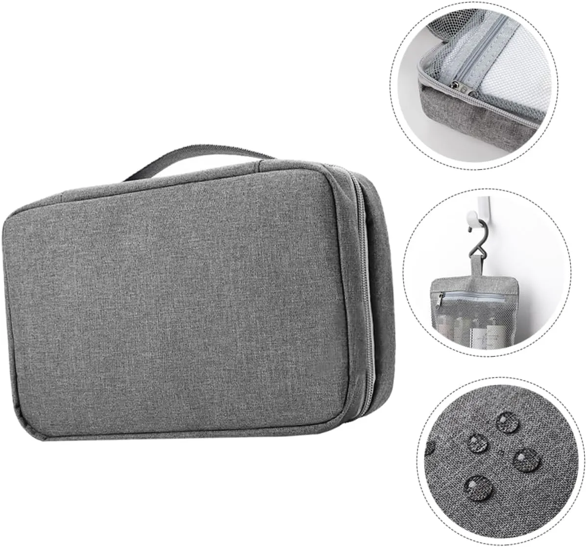 Hemoton Cosmetic Organizer Bag Travel Bag for Toiletries Waterproof and Durable Wash Pouch
