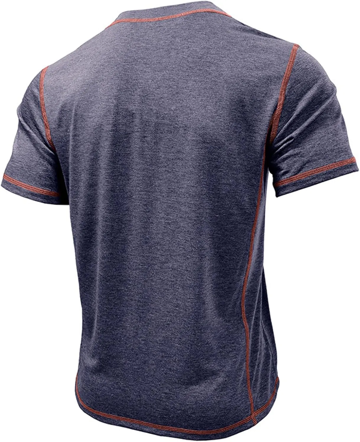 Henley Shirts for Men Short Sleeve Blouse Classic Button Polo Shirts Casual Classic Button Slim Fit Work T-Shirts