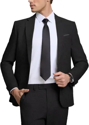 High-End Suits Men's Lightweight Casual Suits Set 2 Piece One Button Blazer Jacket Pants for Wedding Business Prom Homecoming