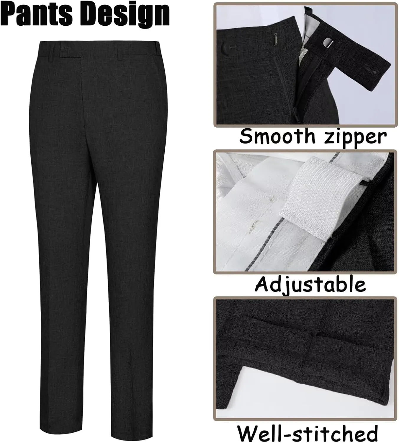 High-End Suits Men's Lightweight Casual Suits Set 2 Piece One Button Blazer Jacket Pants for Wedding Business Prom Homecoming