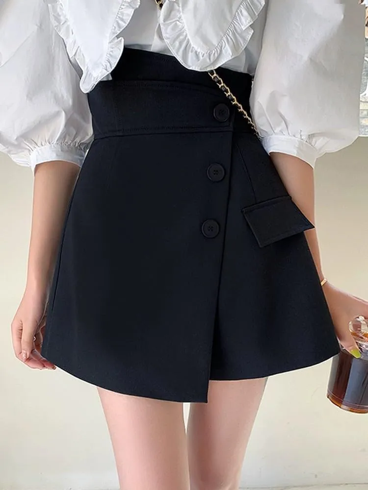 High-Waisted Pleated Skirt for Women, Autumn Winter Flattering Fit