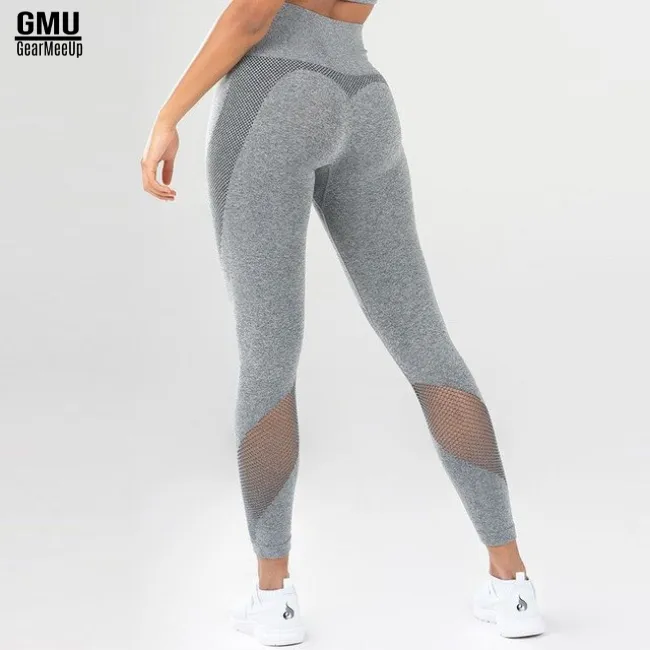 High-Waisted Sheer Mesh Leggings Yoga