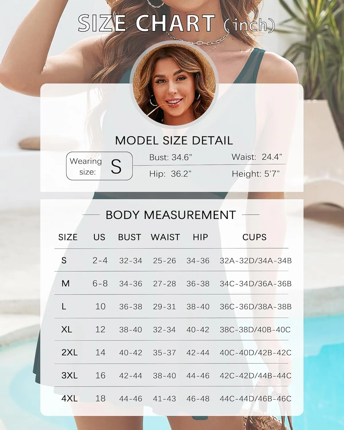 Honlyps One Piece Swimsuit Women Tummy Control Bathing Suit Skirt Modest Swim Suits Full Coverage Swim Dress Tankini 2025