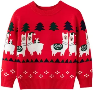 HUAER& Baby Boys Girls Knit Sweater Unisex Cotton Cartoon Animal Pullover Sweatshirt