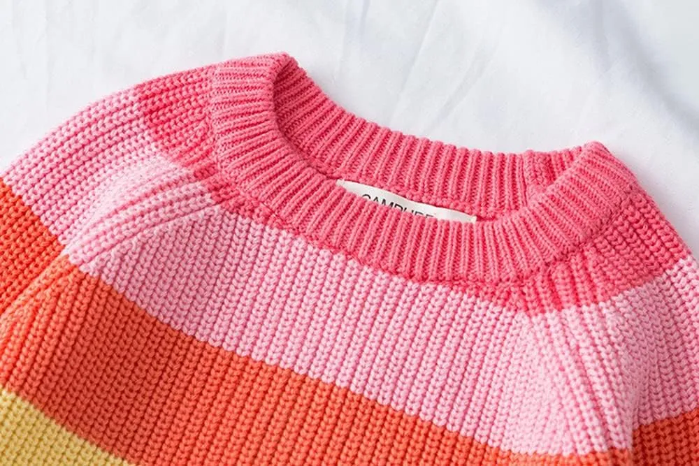 HUAER& Baby Boys Girls Knit Sweater Unisex Cotton Cartoon Animal Pullover Sweatshirt