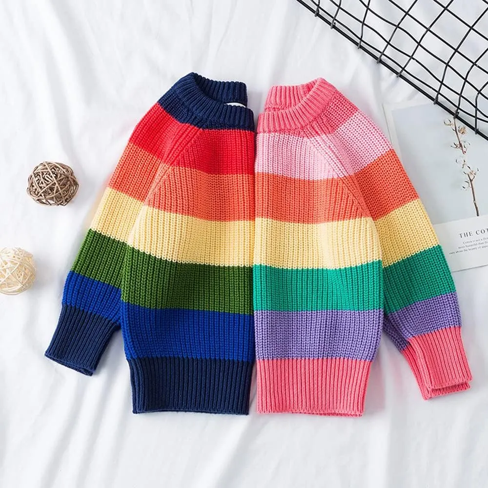 HUAER& Baby Boys Girls Knit Sweater Unisex Cotton Cartoon Animal Pullover Sweatshirt