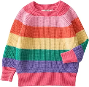 HUAER& Baby Boys Girls Knit Sweater Unisex Cotton Cartoon Animal Pullover Sweatshirt