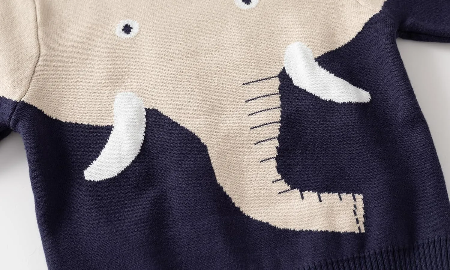 HUAER& Baby Boys Girls Knit Sweater Unisex Cotton Cartoon Animal Pullover Sweatshirt