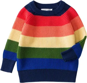 HUAER& Baby Boys Girls Knit Sweater Unisex Cotton Cartoon Animal Pullover Sweatshirt