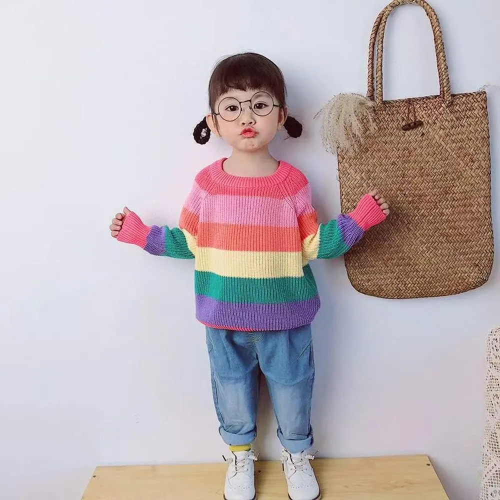 HUAER& Baby Boys Girls Knit Sweater Unisex Cotton Cartoon Animal Pullover Sweatshirt