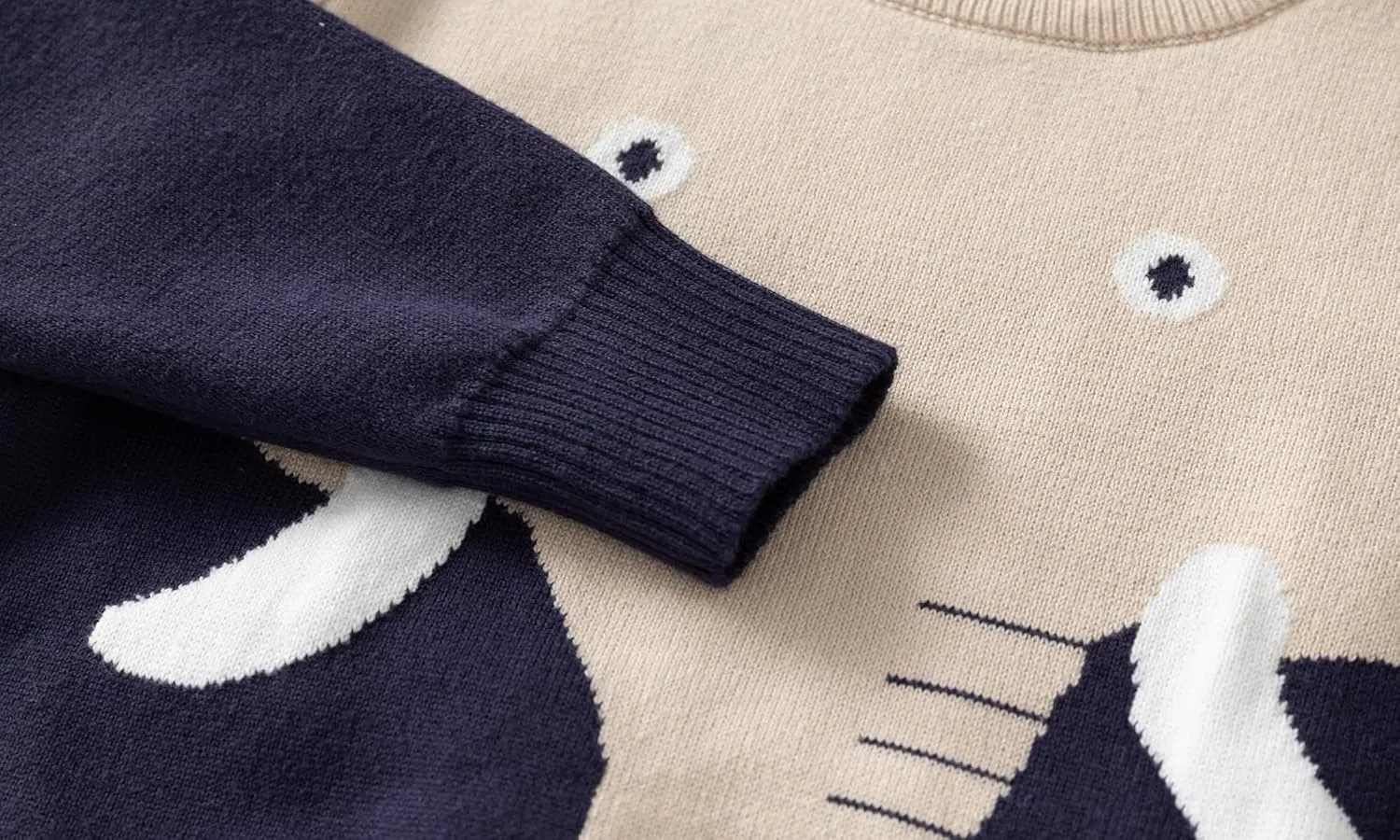 HUAER& Baby Boys Girls Knit Sweater Unisex Cotton Cartoon Animal Pullover Sweatshirt