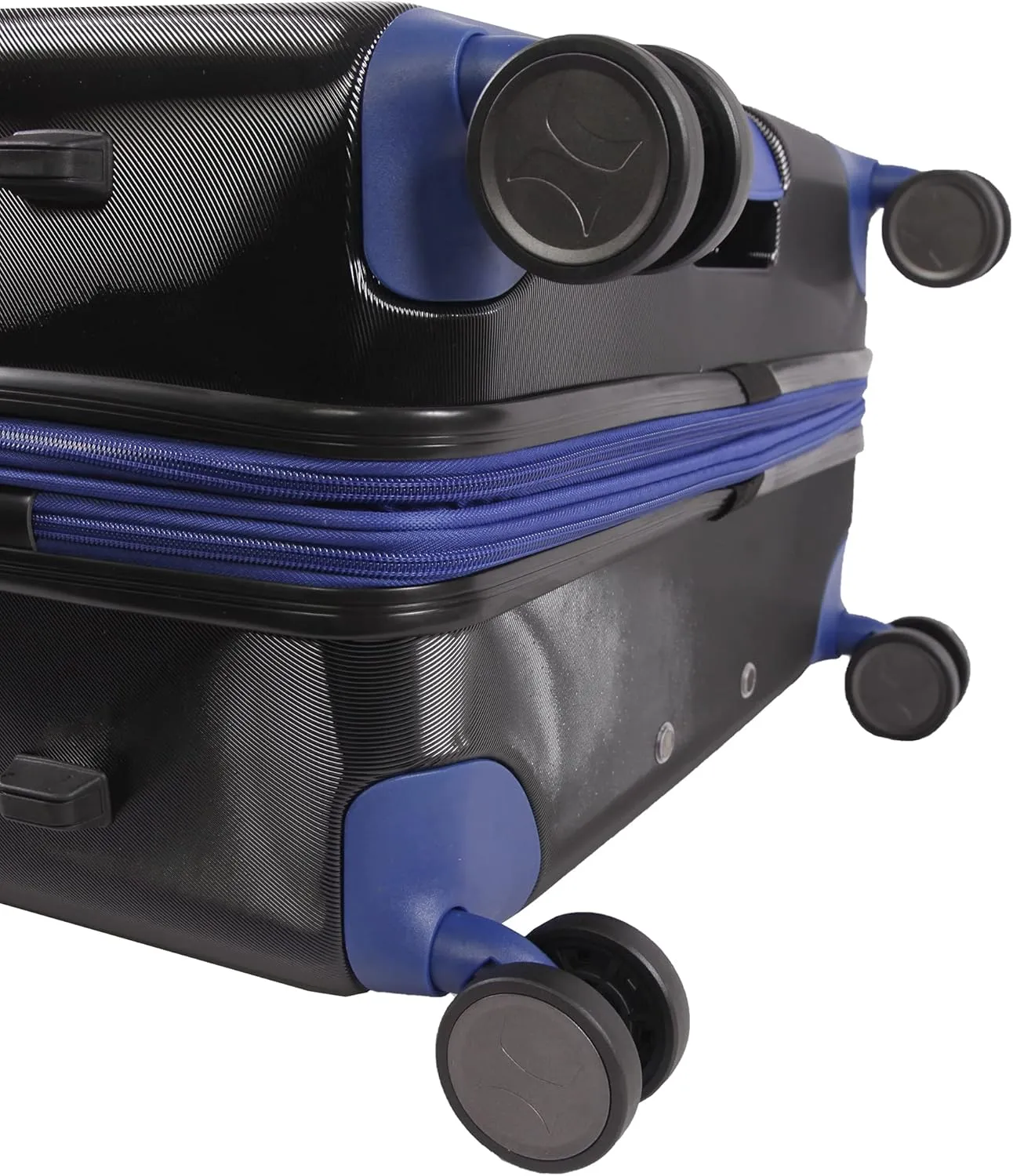 Hurley Suki Hardside Spinner Luggage, Black/Blue, 29" Check in