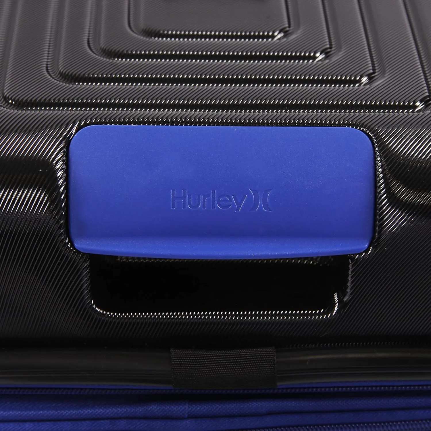 Hurley Suki Hardside Spinner Luggage, Black/Blue, 29" Check in