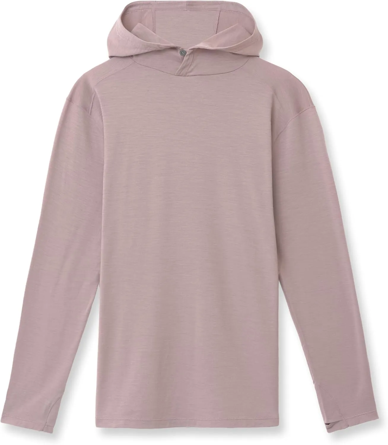 IBEX Merino Wool Men's Springbok Sun Hoodie with UPF 35  Protection | Breathable & Quick-Dry Outdoor Shirt with Thumbholes