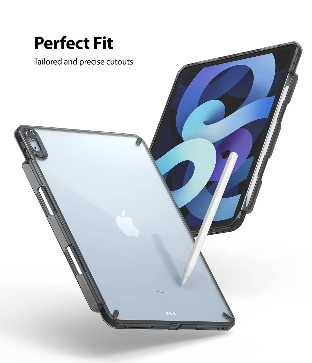 iPad Air 5 / iPad Air 4 10.9" Back Cover Case | Fusion - Smoke Black