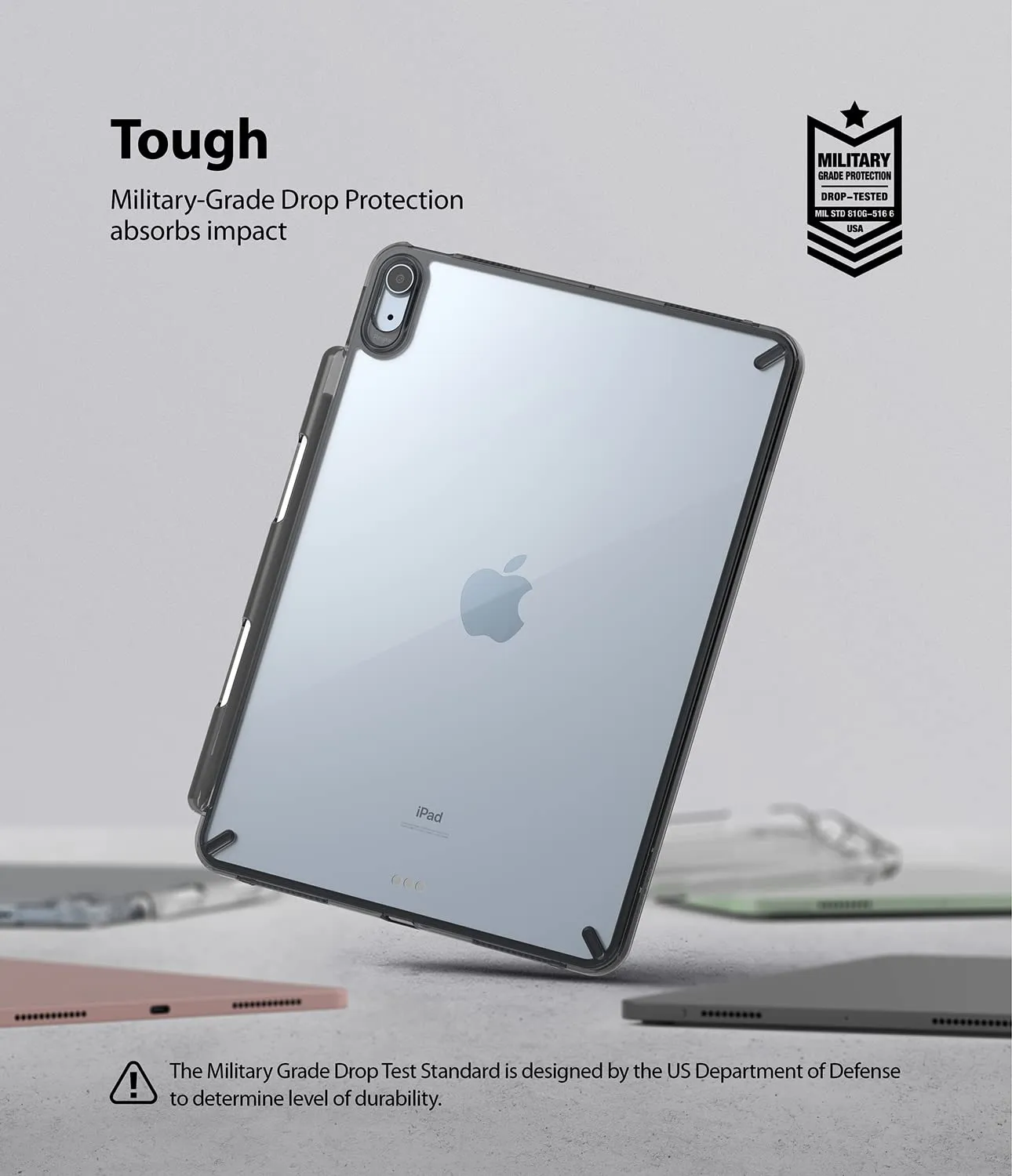 iPad Air 5 / iPad Air 4 10.9" Back Cover Case | Fusion - Smoke Black