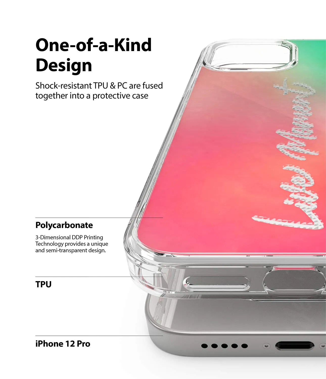 iPhone 12 / 12 Pro Back Cover Case | Fusion Design - Live Moment