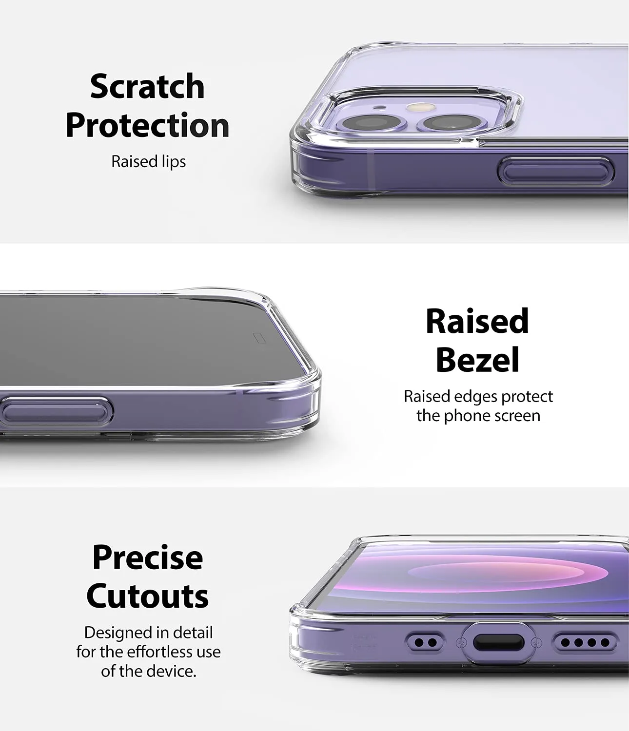 iPhone 12 mini Back Cover Case | Fusion - Clear