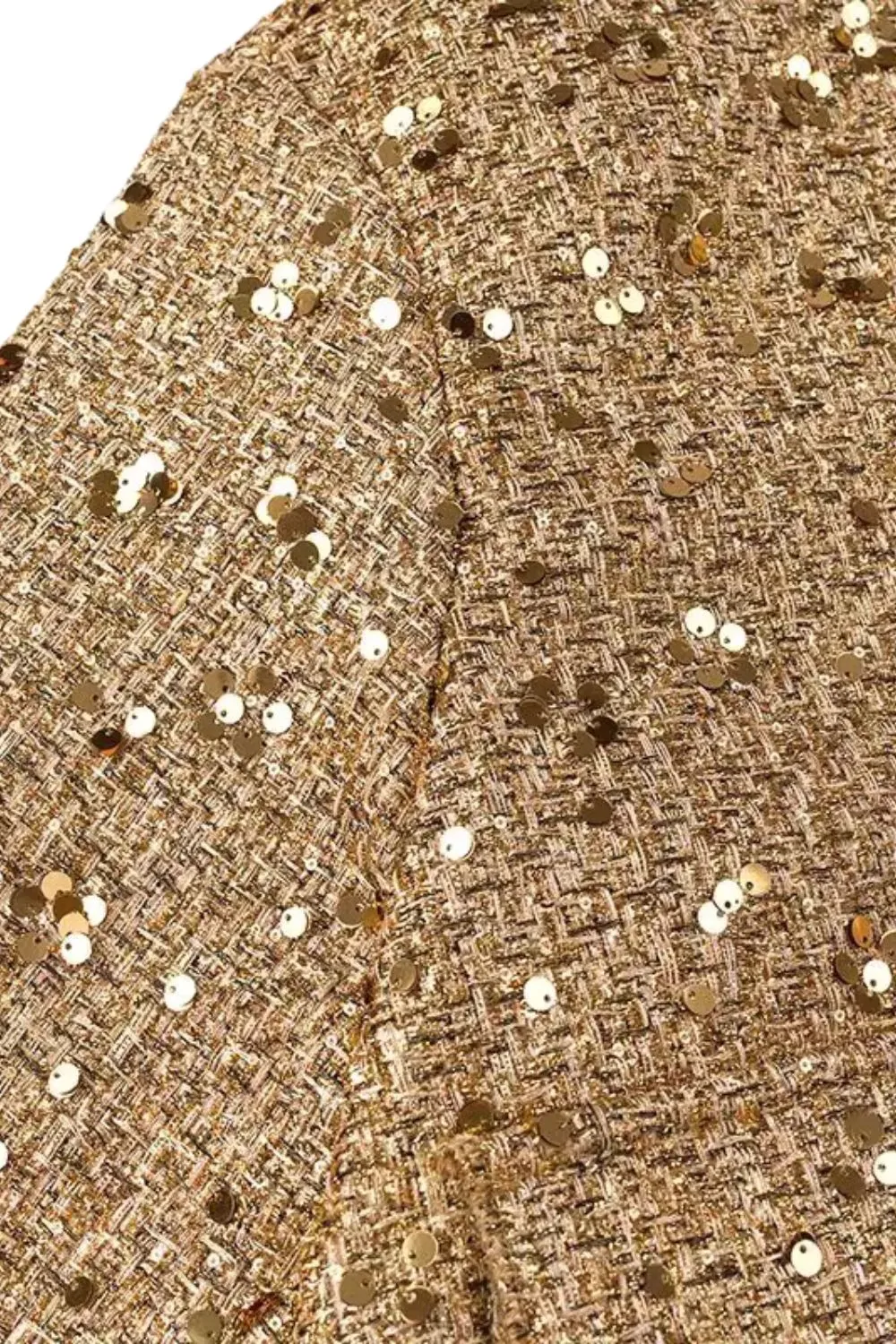'Isabella' Minimalist Long-Sleeve Sequin Jacket