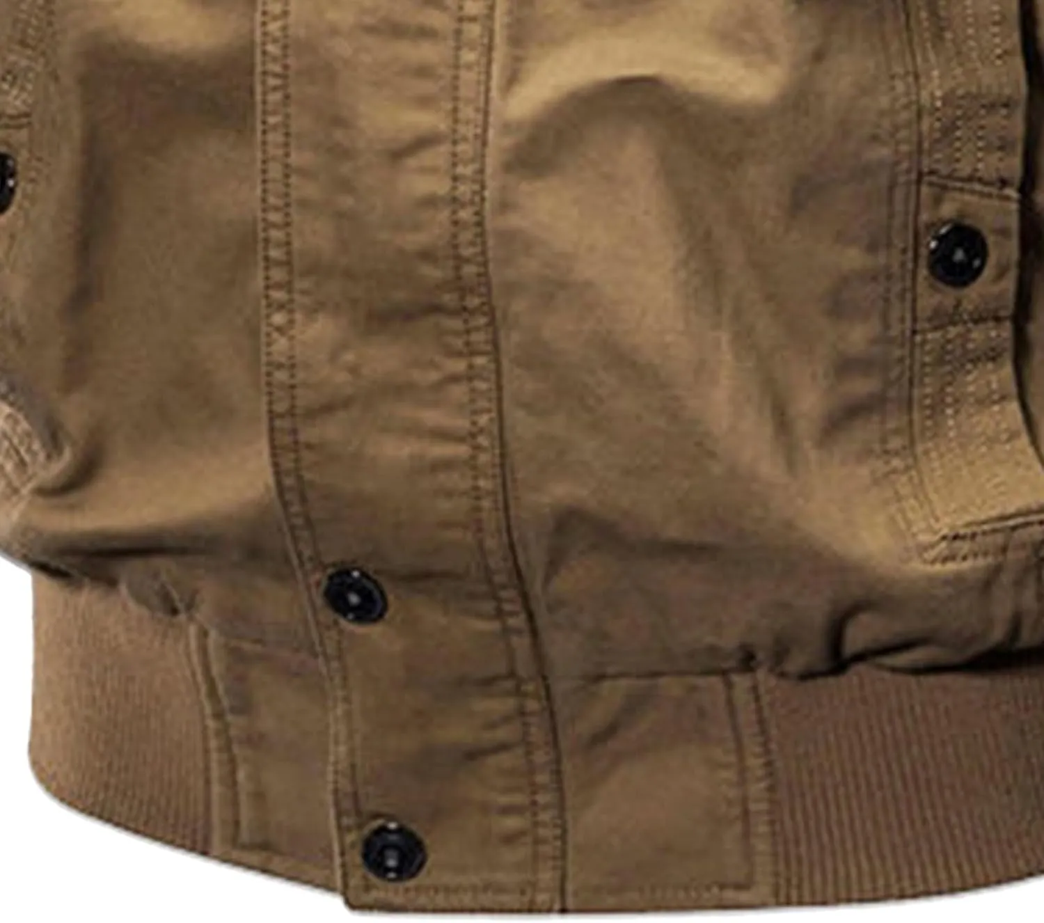 JEShifangjiusu Men's Washed Cotton Military Jacket Lightweight Casual Field Coat Windbreaker Utility Bomber Jackets Outwear