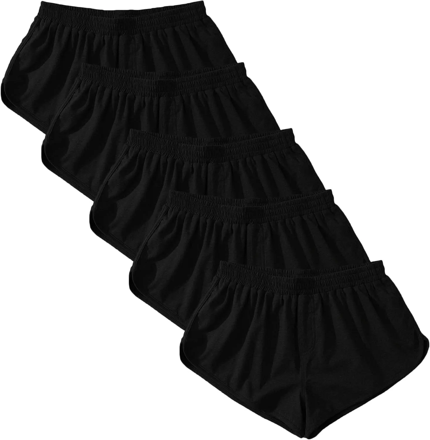 JEsilunmaMY Mens Loose Cotton Sleep Boxer Shorts Elastic Waist Knit Lounge Boxers Plus Size Relaxed Fit Stretch Boxer Shorts