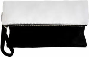 JNB Soft Faux Suede Colorblock Wristlet