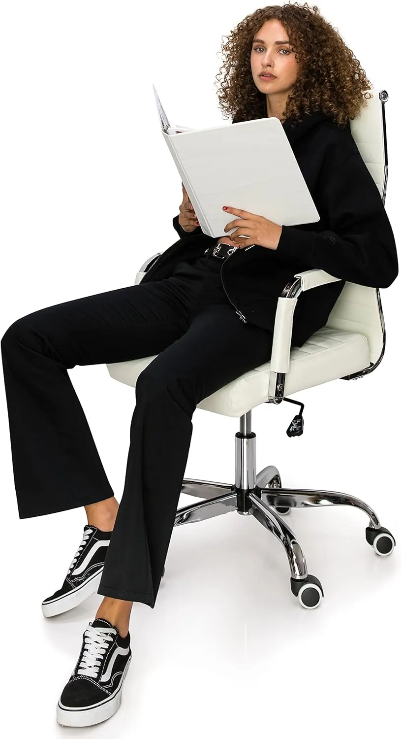 KHAKI & BLUE Women's Work Pants  Low Rise Flared Leg Bootcut Casual Trousers with Pockets