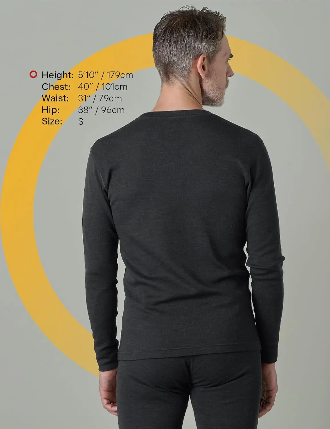 LAPASA Men 100% Merino Wool Shirt Base Layer Lightweight Midweight Thermal Top Long Sleeve Hunting Undershirt Warm Long John